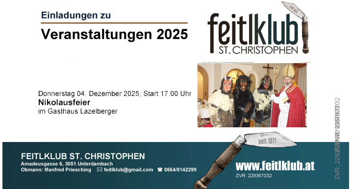 Veranstaltungskalender 2025